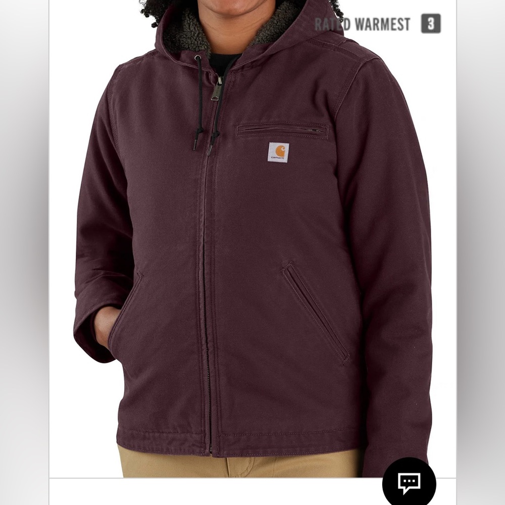 WOMEN'S CARHARTT JACKET - Size XL (16/18), Blackberry